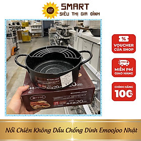 Nồi Chiên Chống Dính Emoojoo Nhật, Nồi Chiên Size 20cm