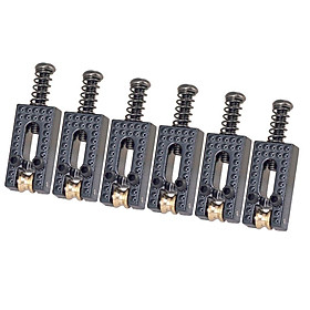 6 Pieces Guitar Roller String Bridge Saddles for Electric Guitar Replacement Parts