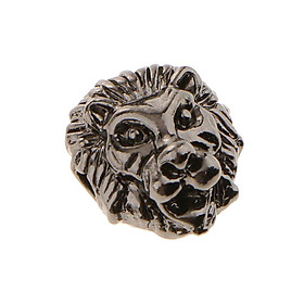 10 Pieces Metal Vintage Alloy Beads Lion Head Spacers Beads Charms DIY For Jewelry Making Bracelet Necklace