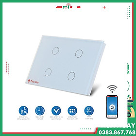 Công tắc cảm ứng thông minh 4 nút Rạng Đông 