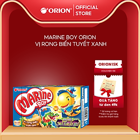 Bánh Cá Marine Boy Orion vị Rong Biển Tuyết Xanh 35g/hộp