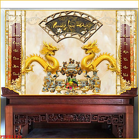 Mua Tranh Decal Dán Tường Phòng Thờ Tổ Tiên Cửu Huyền Thất Tổ Phúc Lộc Thọ Nhiều Kích Thước-Tranh Đại Long Sài Gòn