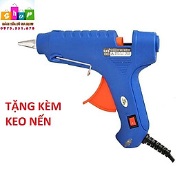 Dụng cụ bắn keo 60W loại tốt tặng kèm 3 cây keo nến loại to