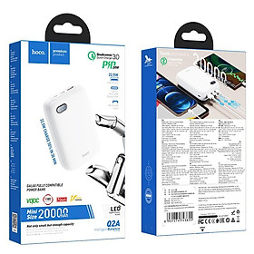 Mua PIN SẠC DỰ PHÒNG HOCO Q2A 20000 MAH PD 20W QC 3.0 Dành cho điện thoại iPhone iP Huawei Samsung Oppo Realme - Hàng chính hãng