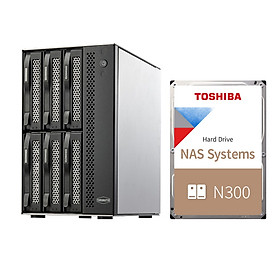 Mua Combo bộ Thiết bị lưu trữ DAS TerraMaster DAS TerraMaster D6-320 6-bay kèm 1 ổ cứng Toshiba NAS N300 24/7 Hàng chính hãng
