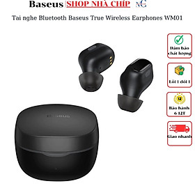 Mua Tai nghe Bluetooth Baseus Encok True Wireless Earphones WM01 (TWS  Bluetooth 5.0  Stereo Earbuds  Touch Control  Noise Cancelling) - Hàng chính hãng