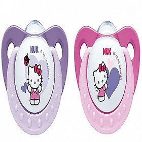 Bộ 2 ti giả NUK Silicone Hello Kitty 6-18m