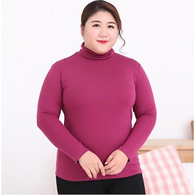 Kích Thước Lớn Nhiệt Đồ Lót Áo Nữ Áo Sơ Mi Nữ 6XL Dài Tay Cotton Nguyên Chất Nữ Lớn Ấm Lên Quần Áo Mùa Đông - L