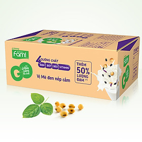 Thùng Sữa Đậu Nành Famigo Mè Đen Nếp Cẩm (200ml x 40 Bịch)