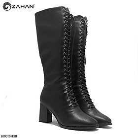 Boots cao cổ nữ, buộc dây, 5 cm, BOOTSH30