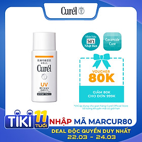 UV sữa chống nắng Curel UV Protection Milk SPF 50+ PA+++ (60ml)