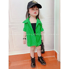 Set Sơ Mi Bé Gái 3 Chi Tiết Hàng Thiết Kế Nhã Uyên Kids Mã BK047