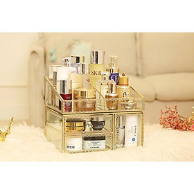 Mua Kệ gold 2 tầng đựng đồ trang điểm