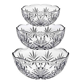 Bộ Bát Phục Vụ 3 Món Pha Lê Godinger Dublin hàng chính hãng