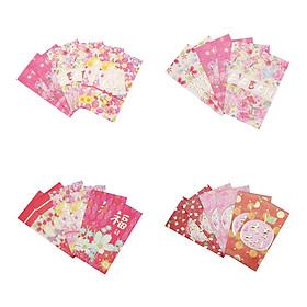 Combo 2 Bộ 6 Bao Lì Xì Hồng Lớn - Giao Mẫu Ngẫu Nhiên