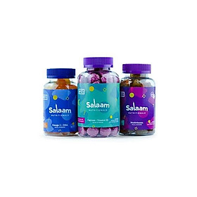 Salaam Nutritionals Halal Gummy Omega 3 + DHA – Healthy, All Natural Children’s Supplement – Supports Brain and Immune Function – Fish Free, Plant Based, Vegan & Kosher (60 Count)