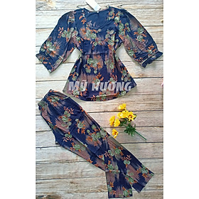 Bộ tole nhung trung niên 50-80kg