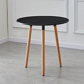 Mua Bàn ăn gỗ đường kính 60cm và 80cm decor phòng ăn gia đình - Bàn trà tròn ngồi coffee trang trí nhà hàng  homestay đẹp