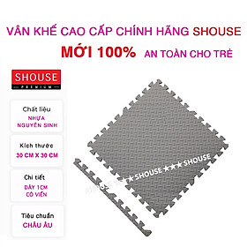 Thảm Xốp Ghép lót sàn 30x30 cm Korea miếng dày tấm trải sàn cho bé vân gỗ gấp gọn xpe