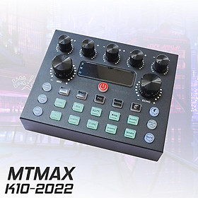 Mua Sound card thu âm karaoke livestream mtmax k10 2022 bluetooth năng động và chuyên nghiêp dành cho người yêu âm nhạc