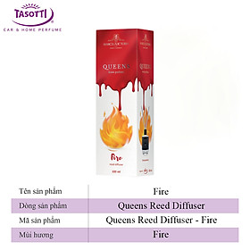 Tinh Dầu Thơm Phòng TASOTTI QUEENS REED DIFFUSER Que Gỗ Tự Khuếch Tán Khử Mùi Không Khí 100ml