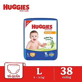 Tã bỉm quần HUGGIES SKINCARE gói JUMBO size L 38 miếng