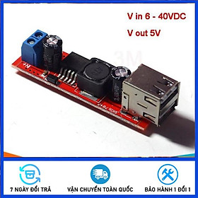 Mua Module Hạ Áp Buck DC-DC Vin 6V-40VDC Vout 5V 3A 2 Đầu RA V1