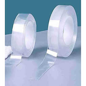 băng keo 2 mặt đa năng trong suốt - băng dính chịu lực cuộn 3 mét