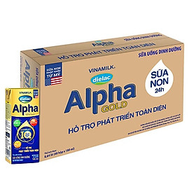 Thùng 48 Hộp Sữa Bột Pha Sẵn Vinamilk Dielac Alpha Gold IQ 180ml