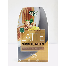 Latte Gừng Tự Nhiên OneLife - hộp 6 gói