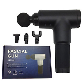 Hình ảnh Máy Massage Đa Năng Cầm Tay Fascial Gun Cao Cấp FH-320 - Hỗ Trợ Massage Chuyên Sâu - Giảm đau cơ - Giảm Cứng Khớp - Massage Toàn Thân - Tặng Kèm 4 Đầu Massage