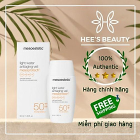 Kem chống nắng Mesoestetic Light Water Antiaging Veil Mesoprotech spf50+ 50ml