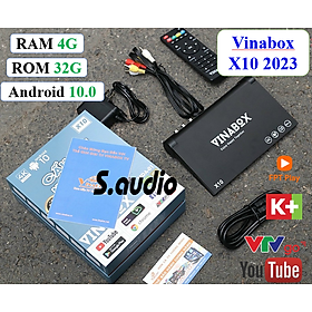 Android tivi box vinabox X10 ram 2G /4G rom 8G /16G mới xem truyền hình miễn phí | Hàng Chính hãng