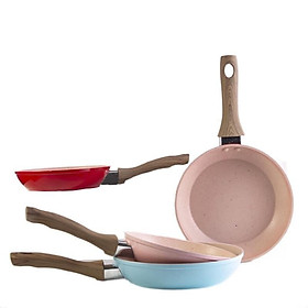 Mua Chảo Đá Chống Dính Size 16Cm Cán Gỗ Sang Trọng