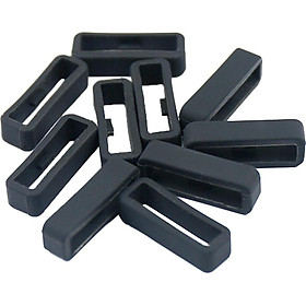 10 Pieces Silicone Strap Band Fastener Rings Loop For Garmin Fenix Series