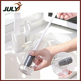 Mua Cọ silicon vệ sinh ly cốc bình sữa cán dài - JL
