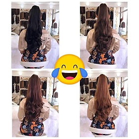 Ngoặm tóc giả xoăn dài cao cấp