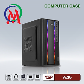 Mua Vỏ Case Máy Tính VSP Home And Office V216 - MẶT TRƯỚC CÓ SẴN LED - Hàng Chính Hãng