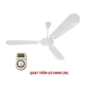 Mua Quạt trần 3 cánh điện cơ 25cm QT1400-S-kem - Hàng Chính Hãng (chỉ giao HN và một số khu vực)