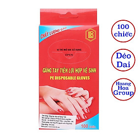 Mua Găng tay nilon nhà bếp hộp 100 cái dùng 1 lần