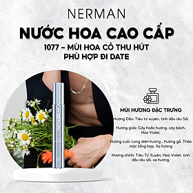 Nước hoa nam chính hãng Nerman - hương thơm nhẹ nhàng, tinh tế thu hút nữ giới, phù hợp đi hẹn hò, đi chơi, đi làm lưu hương tới 8h 10ml