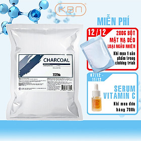 Bột Mặt Nạ Dẻo Than Hoạt Tính Sạch Bã Nhờn Lỗ Chân Lông TBM Hàn Quốc 1kg