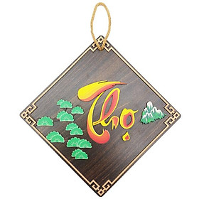 Mua Bảng Gỗ Treo Tường Trang Trí Tết - Bách Mộc T23 - Thọ