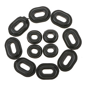 set of 12 Rubber Side Cover Grommets Replacement for GS125 for Suzuki Motorcycle