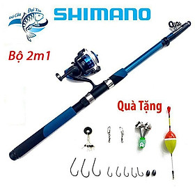 Bộ Cần Câu Máy Shimano Tặng Kèm Dây Câu Lưỡi Câu Và Phụ Kiện Đầy Đủ Như Hình
