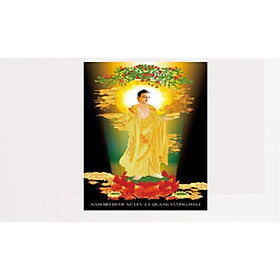 Tranh thêu Dược sư lưu quang dương phật - LV3291