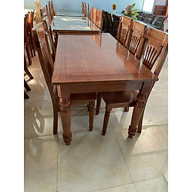 Mua Bàn ghế ăn gỗ xoan đào cao cấp (bàn chân tròn 160cm+6 ghế)