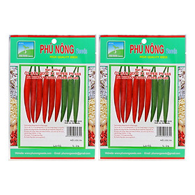 Mua Bộ 2 Gói Hạt Giống Ớt Trái Dài Hàn Quốc 33 Hạt Phú Nông PN132315-488 (0.2g / Gói)
