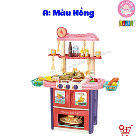 Đồ Chơi Nhập Vai Đầu Bếp BOWA 8764AB -Bộ Nhà Bếp 51 Chi Tiết, Có Đèn, Nhạc - Dành Cho Bé Từ 3 Tuổi