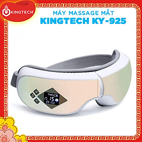Máy Massage Mắt Cao Cấp KINGTECH KY-925 - Mát xa Áp Suất Túi Khí Kèm Nhiệt - Tích Hợp Nghe Nhạc Bluetooth - Giảm Mỏi, Khô Mắt, Quầng Thâm - Cải Thiện Giấc Ngủ - Hàng Chính Hãng